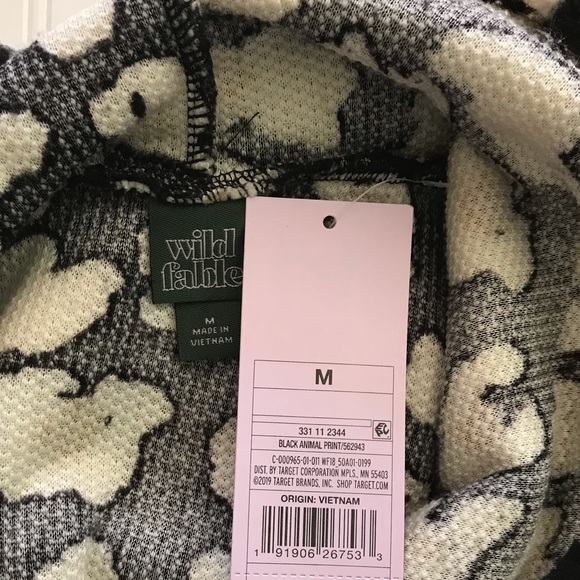 NWT Wild Fable Animal Print Hooded Sweatshirt M - Picture 6 of 11